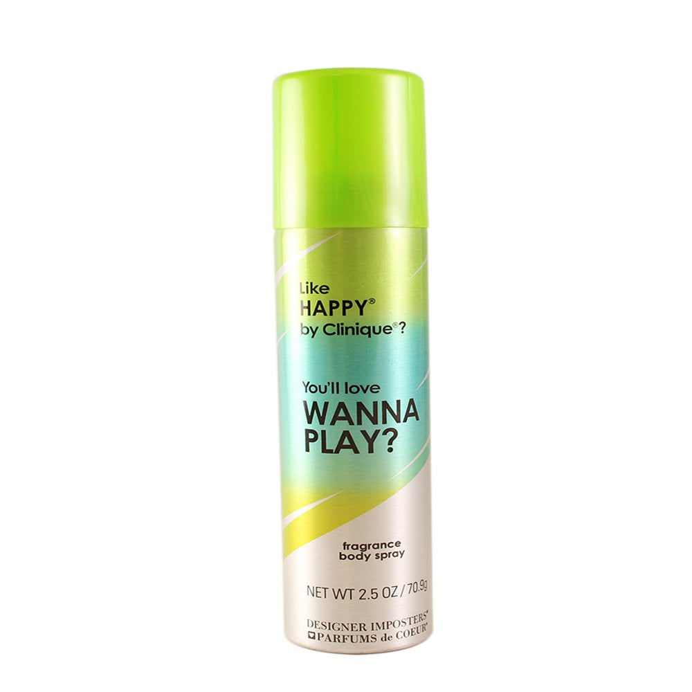 Parfums de Coeur Wanna Play Gentle Deodorant Body Spray for Women, 2.5 Ounce