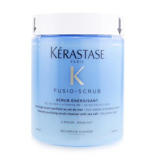 Kerastase Fusio-Scrub Scrub Energisant Intensely Purifying Scrub Cleanser with Sea Salt (Oily Prone Scalp)  325ml/11.4oz