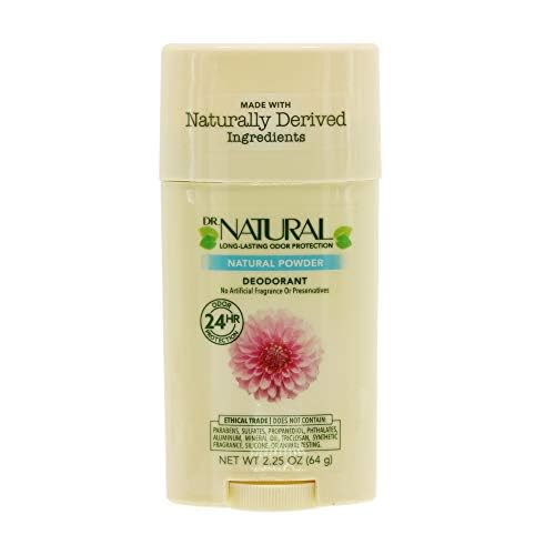 Dr. Natural Deodorant, Wildflower, 3 oz - Natural Deodorant Stick for Men and Women - 24-Hour Odor Protection - Aluminum Free, Paraben-Free, Sulfate-Free - Does Not Stain Clothing