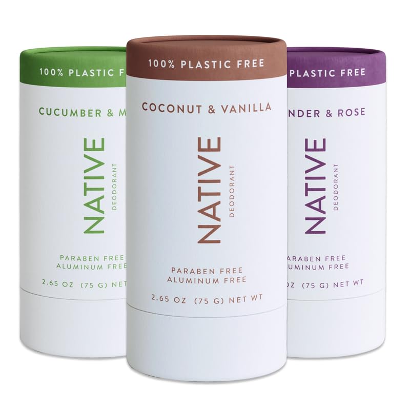 Native Deodorant Contains Naturally Derived Ingredients, 72 Hour Odor Control | Deodorant for Women and Men, Aluminum Free with Baking Soda, Coconut Oil and Shea Butter | Classics