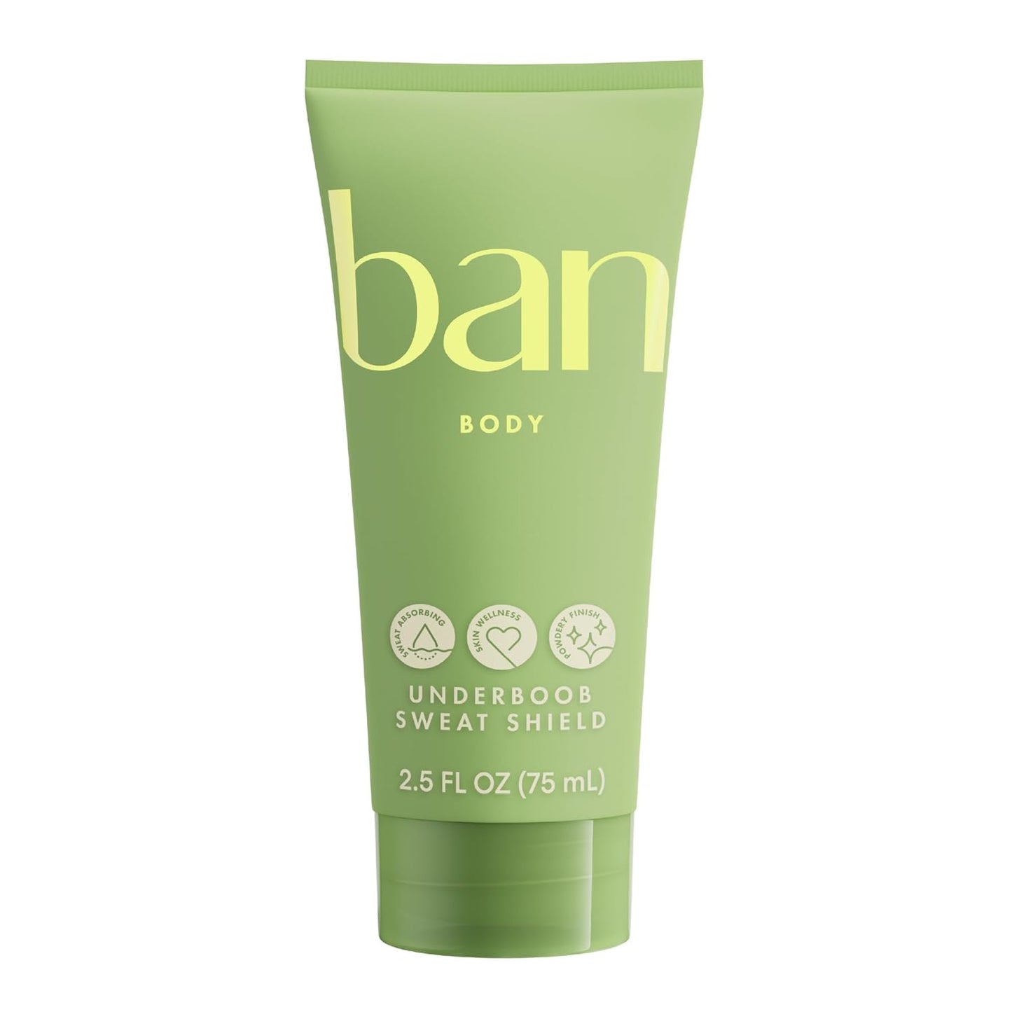 Ban Underboob Sweat Shield Stay Dry Lotion, Unscented, 2.5 Oz