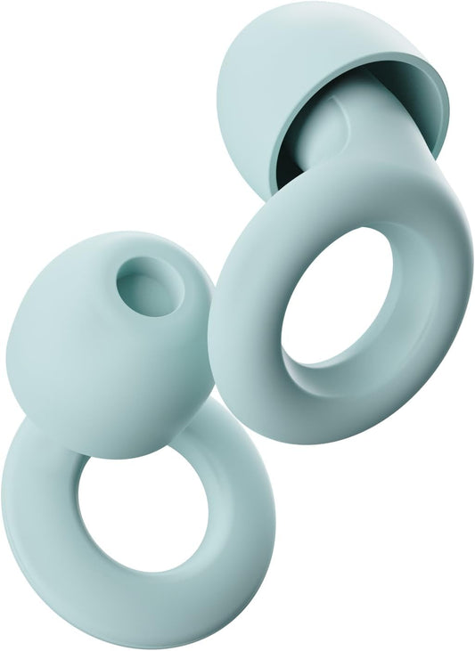 Loop Quiet Ear Plugs for Noise Reduction – Super Soft, Reusable Hearing Protection in Flexible Silicone for Sleep, Noise Sensitivity - 8 Ear Tips in XS/S/M/L – 24dB & NRR 14 Noise Cancelling - Mint