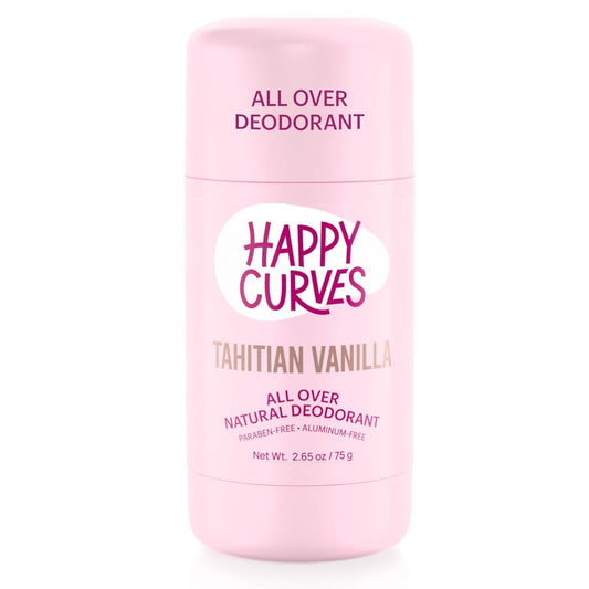 All Over Whole Body Natural Deodorant for Women - Aluminum-Free - Invisibile All Day Layer of Full Body Protection for Sweat Control, Sensitive Skin, and Private Parts (Tahitian Vanilla)