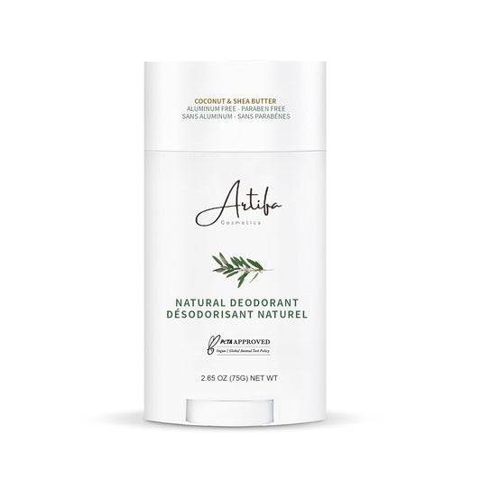 Natural Deodorant, Aluminum Free for Women and Men with Probiotics, Coconut oil, Shea Butter 2.65 oz (75 g)