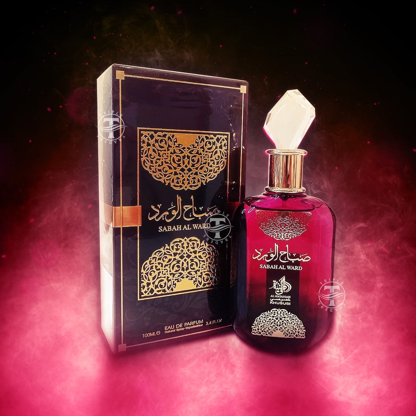 Sabah Al Ward Eau De Parfum 100ml 3.4 FL OZ By Al Wataniah