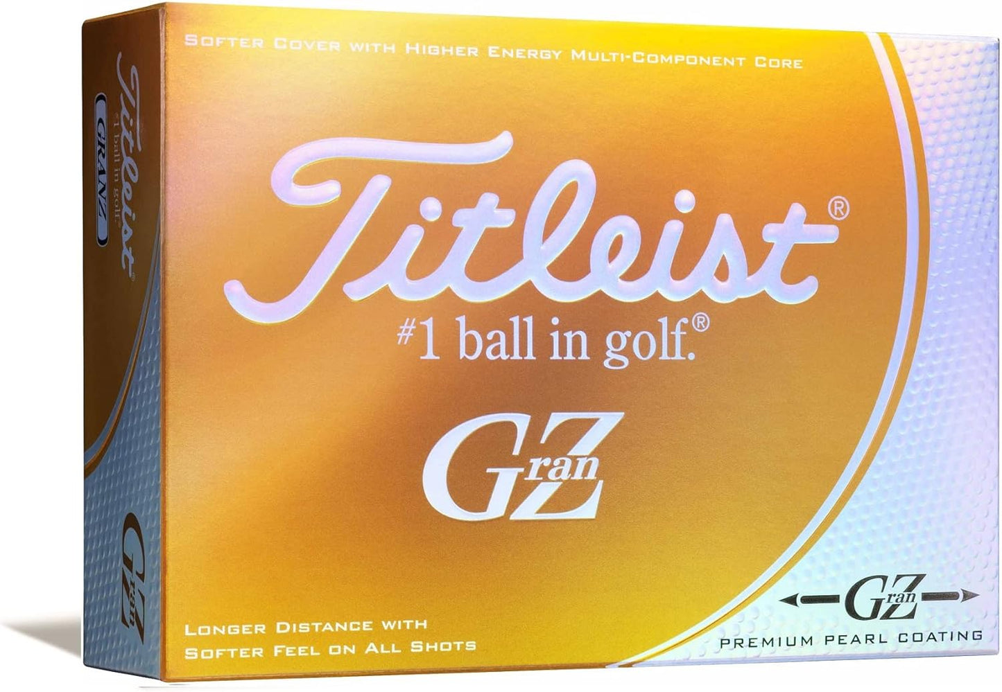 TITLEIST GRANZ 1ZGPJ Golf Balls, 1 Dozen (Pack of 12), Premium Gold Pearl