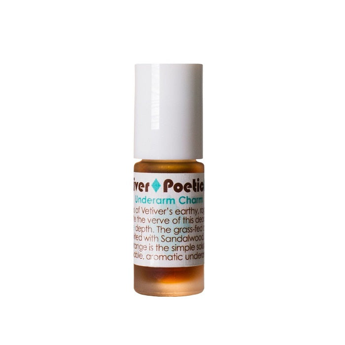 Living Libations Natural Liquid Deodorant. Buy Living Libations Poetic Pits Vetiver 5ml at One Fine Secret. Official Australian Stockist in Melbourne.
