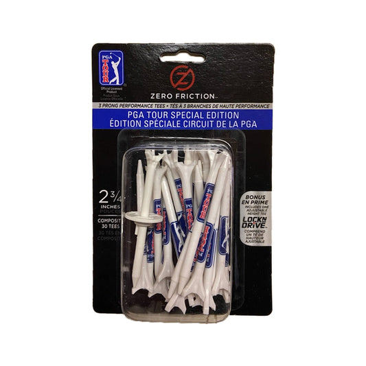 90 Zero Friction PGA Tour 2-3/4" Golf Tees